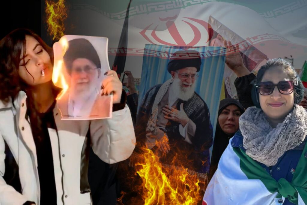 Iranian women react to Khamenei's death4