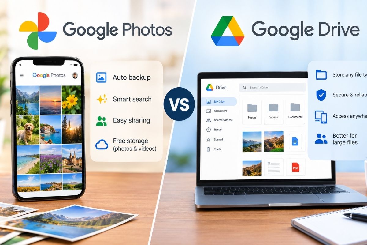 Backup Google Photos to Google Drive in 2026: Complete Guide 3 Google Photos vs Google Drive