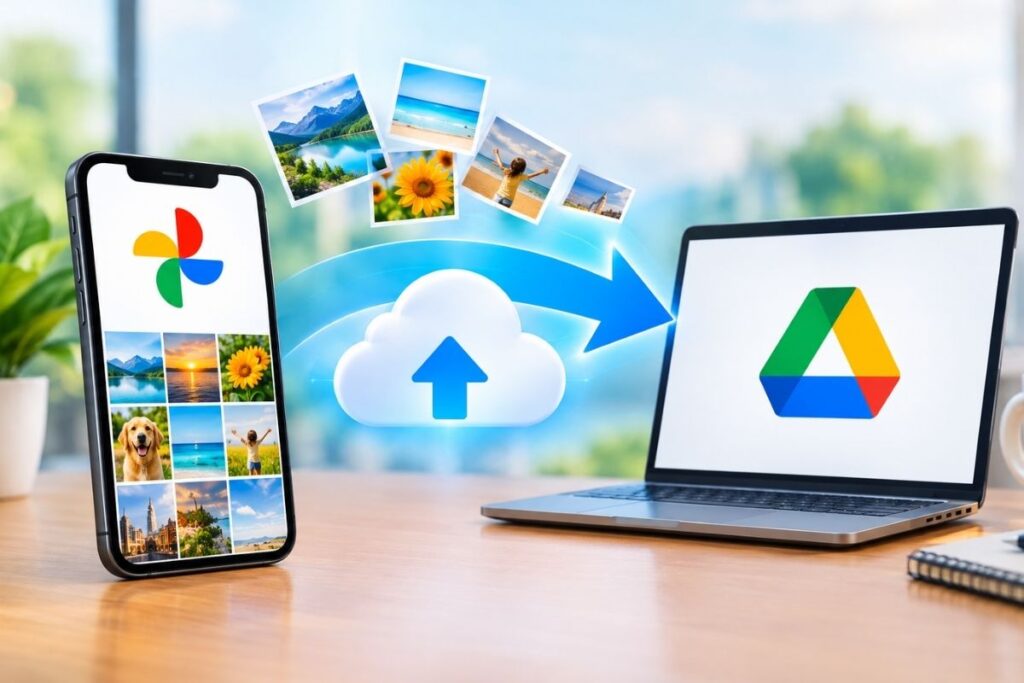 backup Google Photos to Google Drive